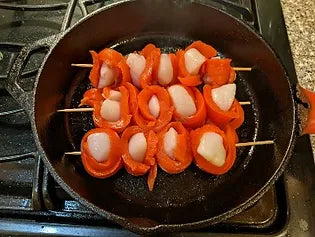 Salmon Wrapped Scallops