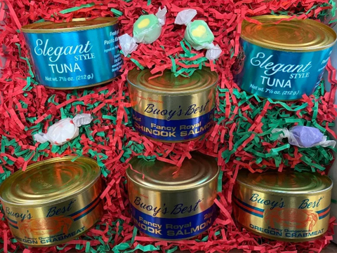 canned seafood gift box