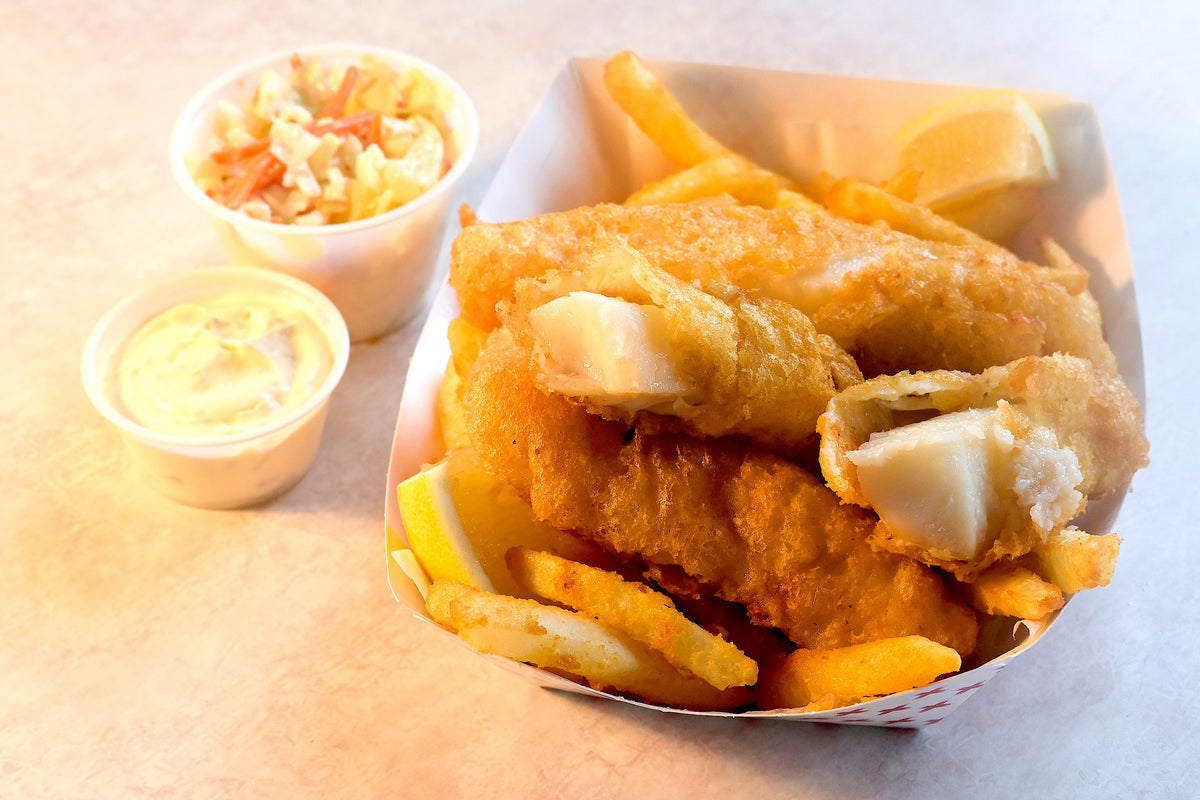 Ling Cod Fish & Chips – Bell Buoy