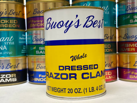 canned razor clams